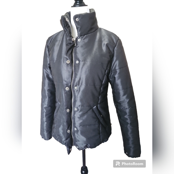 💞💕 2/$50 Yellow Circle Size Medium Jacket Black - Picture 9 of 13